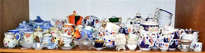 Lot 429 - A quantity of decorative ceramics including blue and white, tea wares, a Crown Devon coffee set etc