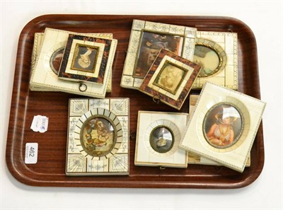 Lot 462 - A collection of late 19th century and early 20th century miniatures, predominately portraits (10)