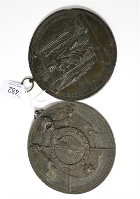 Lot 482 - Two French Napoleon commemorative roundels