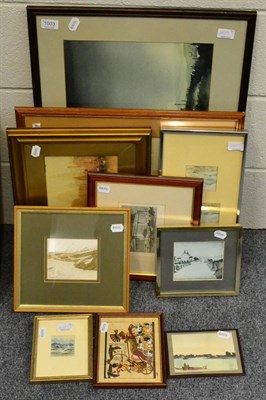 Lot 1003 - Quantity of assorted watercolours, prints etc