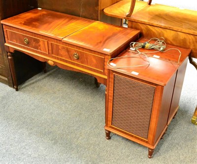 Lot 1021 - A Dynatron radiogram with Garrard turntable