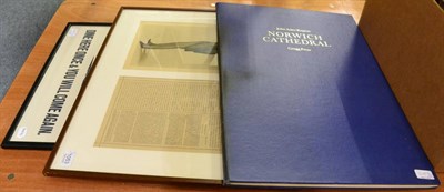 Lot 1053 - A wartime poster, Vanity Fair image, text of Sir Henry Rider Haggard and an anniversary book...