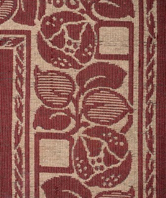 Lot 524 - A Scottish Arts & Crafts Weave Carpet, the border with the Glasgow rose, stylised leaves and square