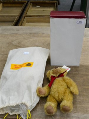 Lot 1078 - Steiff modern musical yellow jointed bear and modern Metro bear (2)