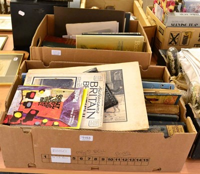 Lot 1153 - Two boxes of assorted fiction and other books