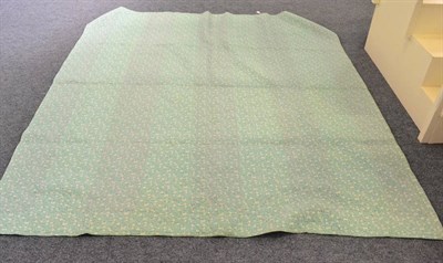 Lot 1154 - A green floral trimmed Durham quilt