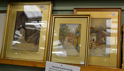 Lot 1179 - A Gauld, Cheyne Road, Chelsea, signed, watercolour and two further watercolours by the same...