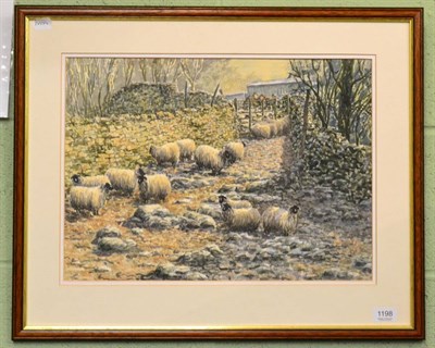 Lot 1198 - C Weigh (20th century) Mullin' over the sheep, watercolour, signed