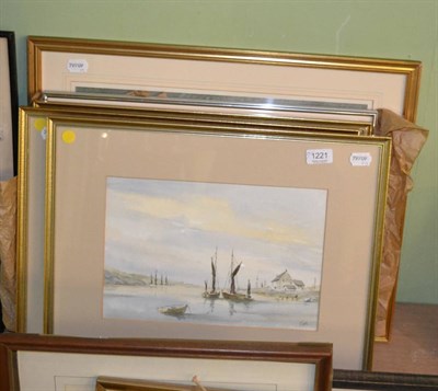 Lot 1221 - Edward Fuller, Resting Veterans, signed, watercolour, together with two further watercolours by the