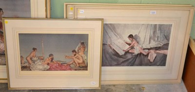 Lot 1222 - After Sir William Russell Flint  (1880-1969), reclining nude 2, signed in pencil, a colour...