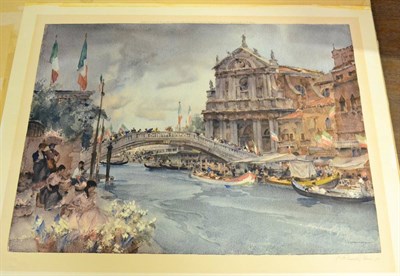 Lot 1230 - Venetian Festival, Russel Flint print