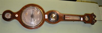 Lot 1238 - A 19th century mahogany wheel barometer