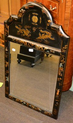 Lot 1247 - A 1920's style chinoiserie mirror