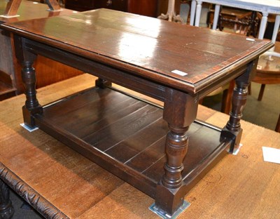 Lot 1268 - Reproduction two tier coffee table