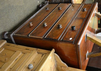 Lot 1278 - Victorian mahogany four height chest of drawers