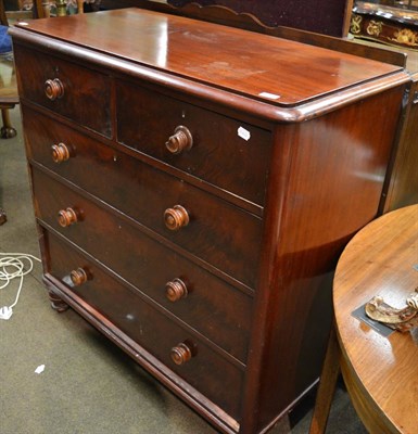 Lot 1284 - Victorian mahogany four height chest of drawers