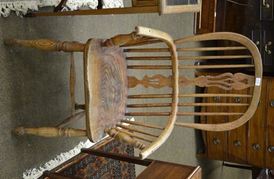 Lot 1311 - Elm seated Windsor armchair