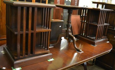 Lot 1363 - Two modern mahogany revolving bookcases