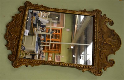 Lot 1395 - A small giltwood wall mirror in 18th century style