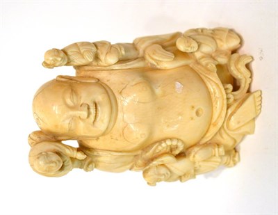 Lot 50 - A carved ivory figure of Hueiti, circa 1900