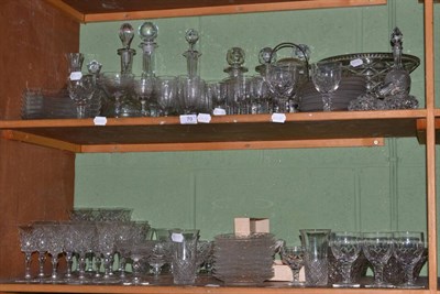 Lot 70 - A large quantity of glass including Stuart, Webb and other, decanters, drinking glasses,...