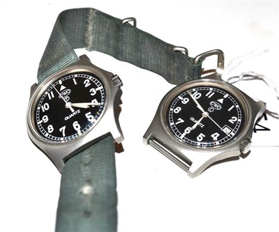 Lot 154 - Two Military CWC quartz wristwatches