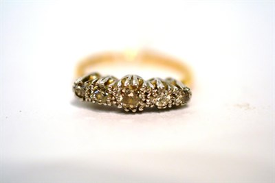 Lot 212 - A five stone diamond ring