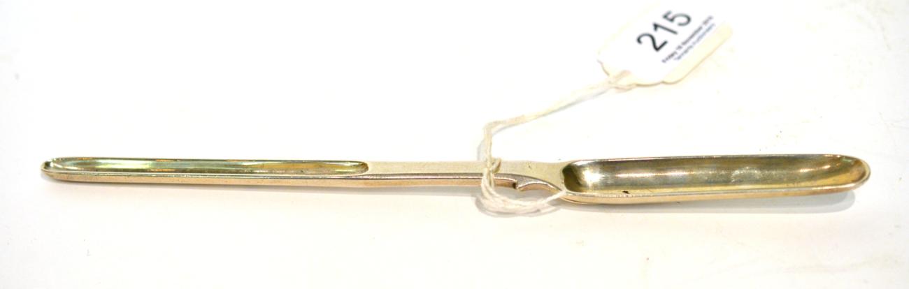 Lot 215 - An Indian Colonial silver double-ended marrow scoop by Hamilton & Co. Calcutta