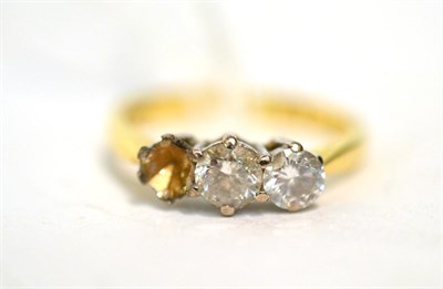 Lot 245 - A diamond ring (one diamond deficient)