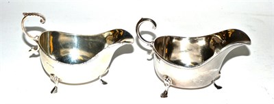 Lot 276 - Two silver sauce boats