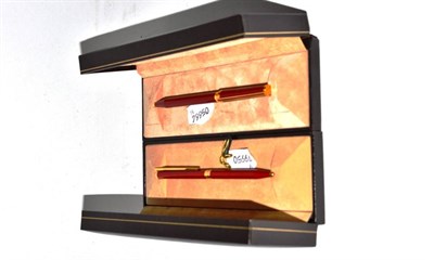 Lot 358 - Two cased Dupont pens