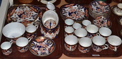 Lot 376 - Royal Crown Derby Imari; a part tea and coffee service, pattern number 383