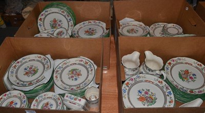 Lot 1051 - An extensive Copeland Spode Chinese Rose pattern part dinner service (six boxes)