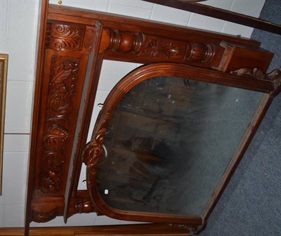 Lot 1135 - A Victorian fire surround with mirror