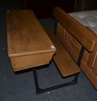 Lot 1162 - A child's double school desk