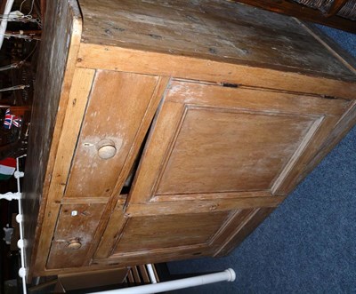 Lot 1175 - A Victorian pine cupboard