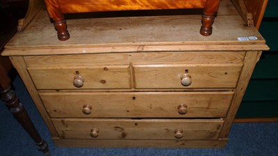 Lot 1179 - Pine washstand with tile back