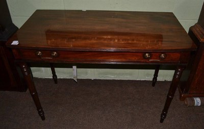 Lot 1253 - A mahogany side table