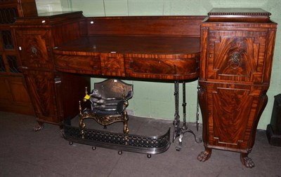 Lot 1258 - An impressive 19th century mahogany pedestal sideboard