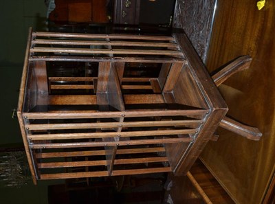 Lot 1295 - Oak revolving bookcase