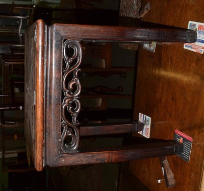 Lot 1297 - Chinese table with marble inset