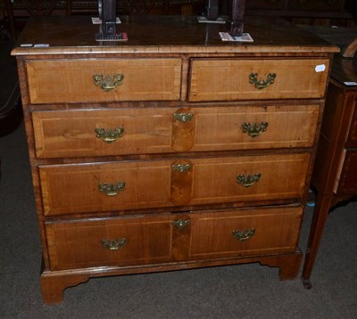 Lot 1298 - An 19th century four height chest of drawers