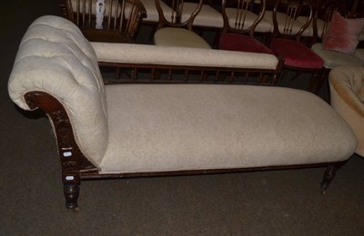 Lot 1317 - A 19th century chaise longue