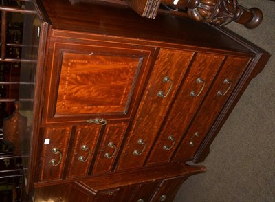 Lot 1363 - An Edwardian mahogany tallboy