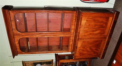 Lot 1387 - A Victorian mahogany glazed bookcase cabinet