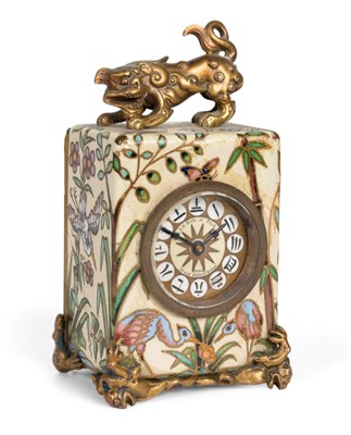 Lot 649 - A Miniature Enamel Travelling Carriage Timepiece, retailed by LeRoy & Fils, Paris, 13 & 15...