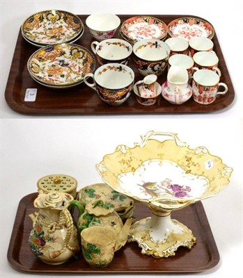 Lot 3 - Assorted ceramics including Royal Crown Derby Old Imari china, Japanese tea and coffee wares...