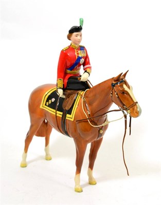 Lot 54 - Beswick H.M. Queen Elizabeth II on Imperial, model No. 1546, chestnut gloss