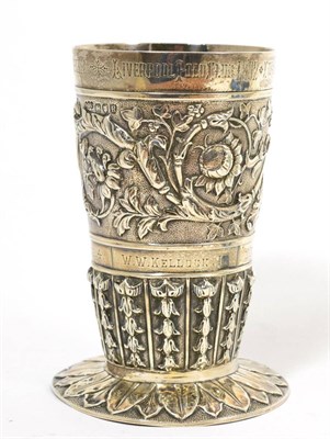 Lot 58 - Late Victorian silver 1892 Liverpool Polo Club cup, presented by Messrs Lockett and Dennis, of...