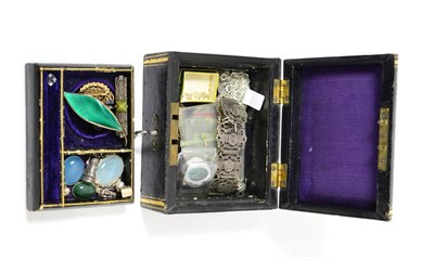 Lot 95 - A small quantity of silver and other jewellery including a David Anderson green enamelled leaf...